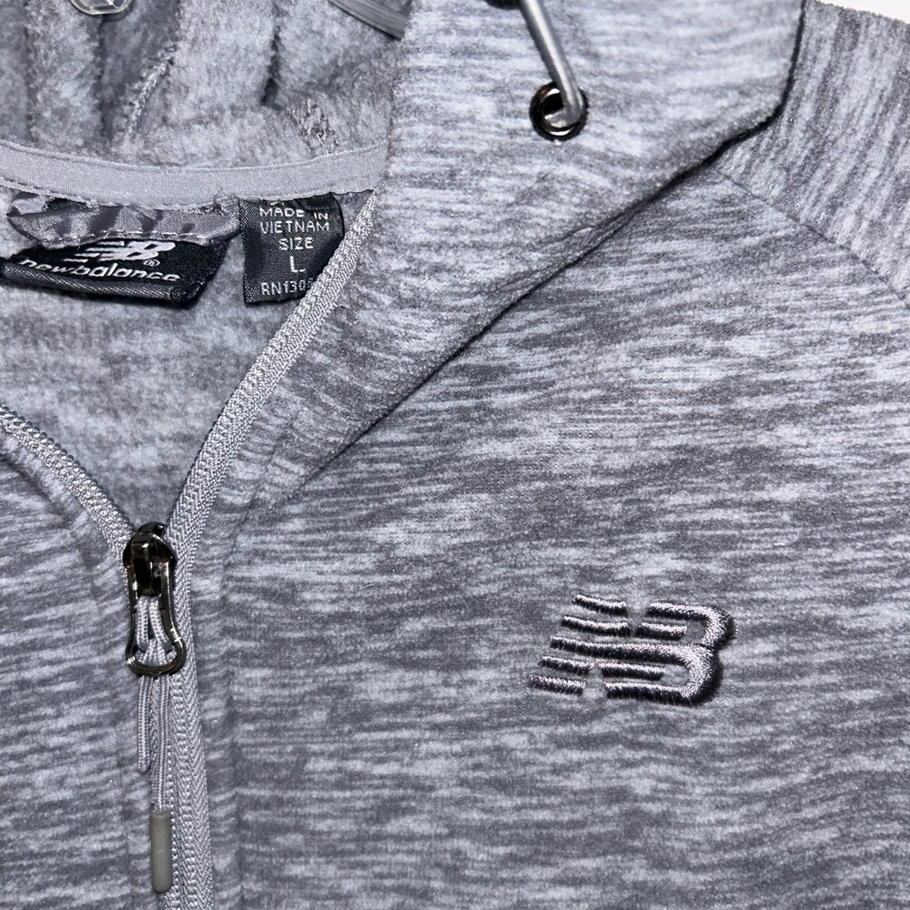 New Balance hooded women’s full zip fleece jacket‎ w/pockets sz Large - Picture 3 of 13